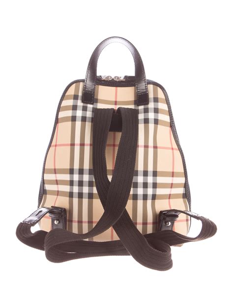 burberry smoked check backpack|Burberry nova check backpack.